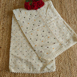 Pure Mul Cotton Dupatta with embroidery and patchwork