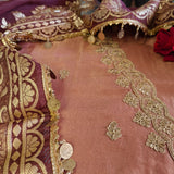 Party wear Shimmer tissue Dress material with Potli bag