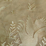 Parsi embroidery Pure Organza with Flamingo Dress material