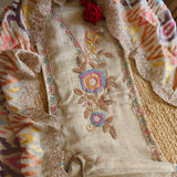 Sabyasachi concept Party wear Pearl work Dress material with Full dupatta weaving