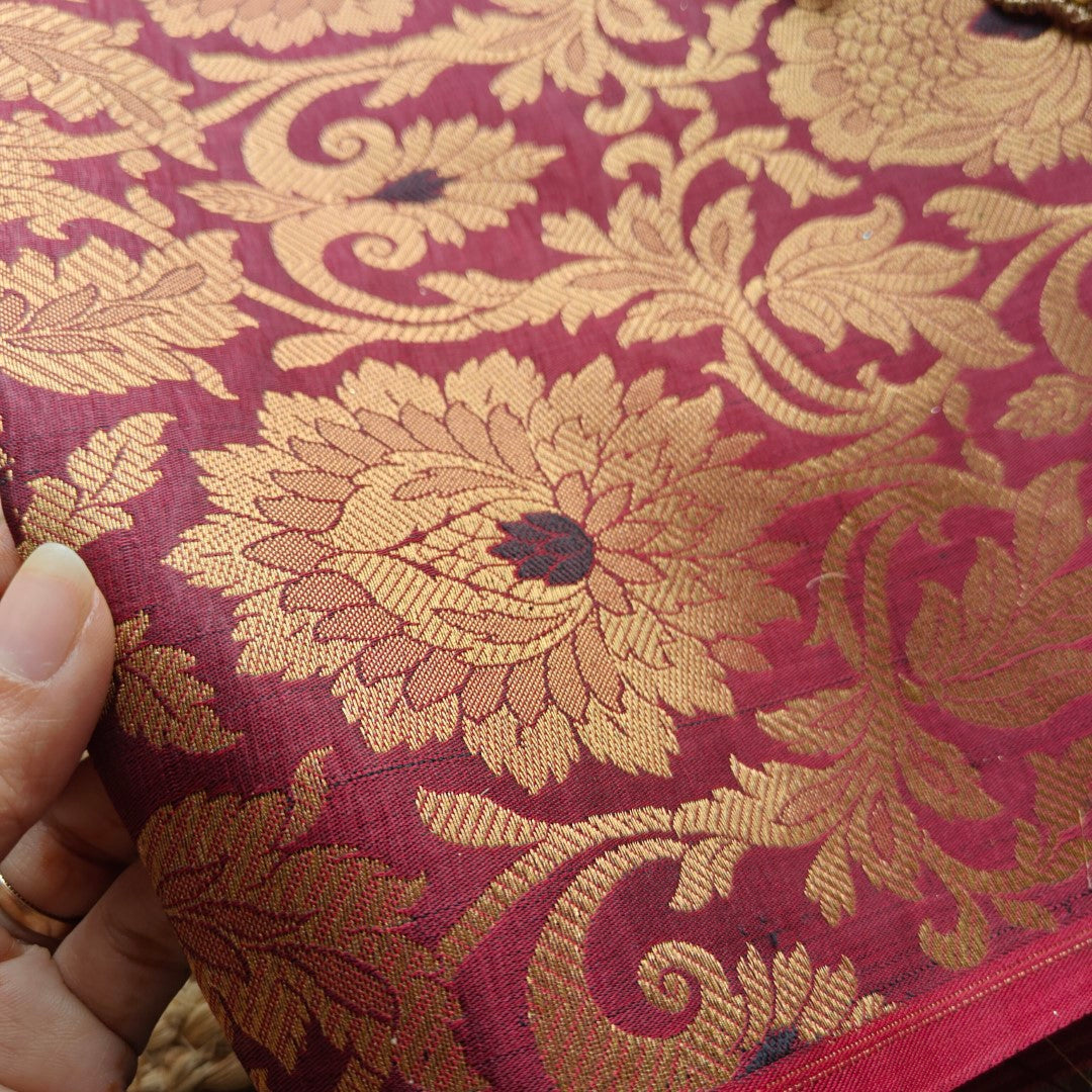 Brocade Kurta Dupatta set - unstitched dress material