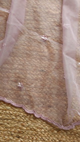 Purple Embroidery Unstitched Suit
