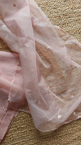 Pink Embroidery Unstitched Suit