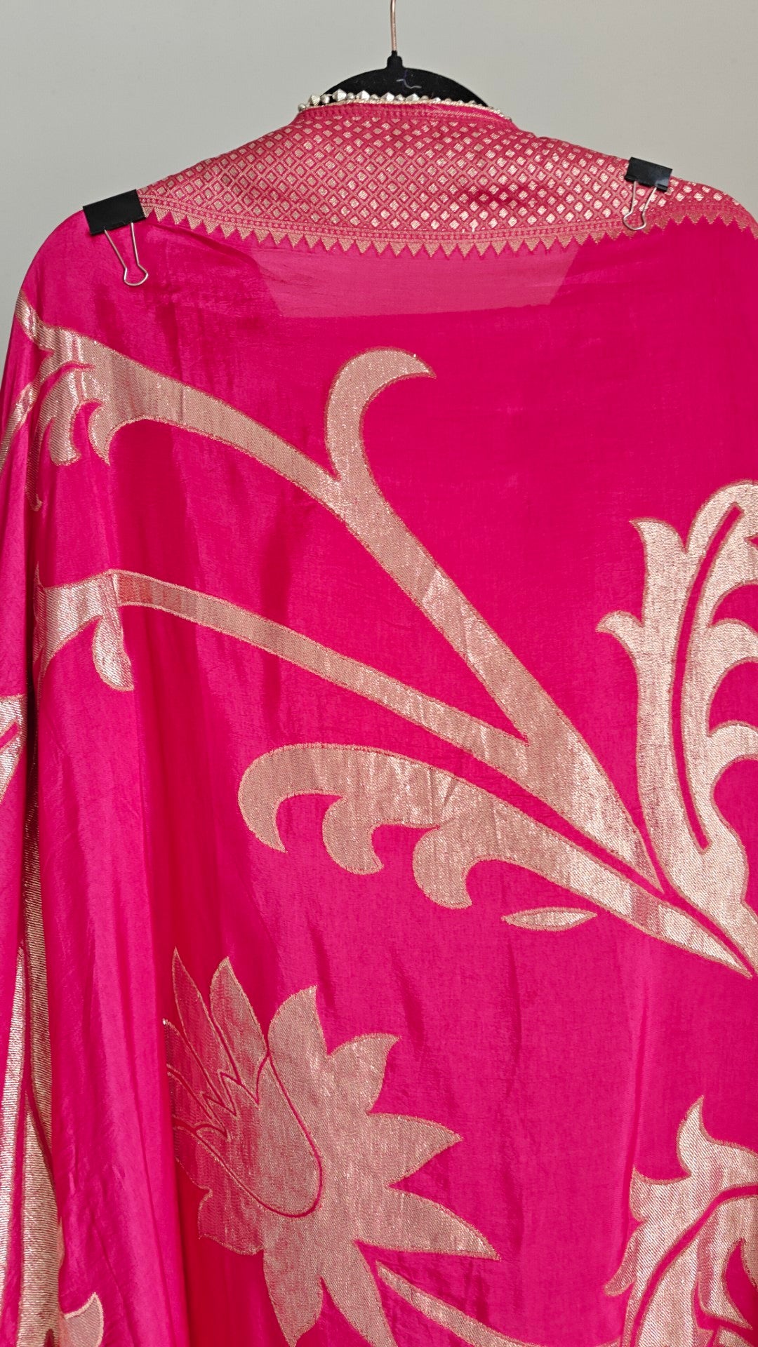 Pink Shimmer designer salwar suit material - Unstitched