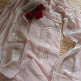 Mul Cotton dress material with pitta work