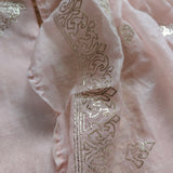 Mul Cotton dress material with pitta work