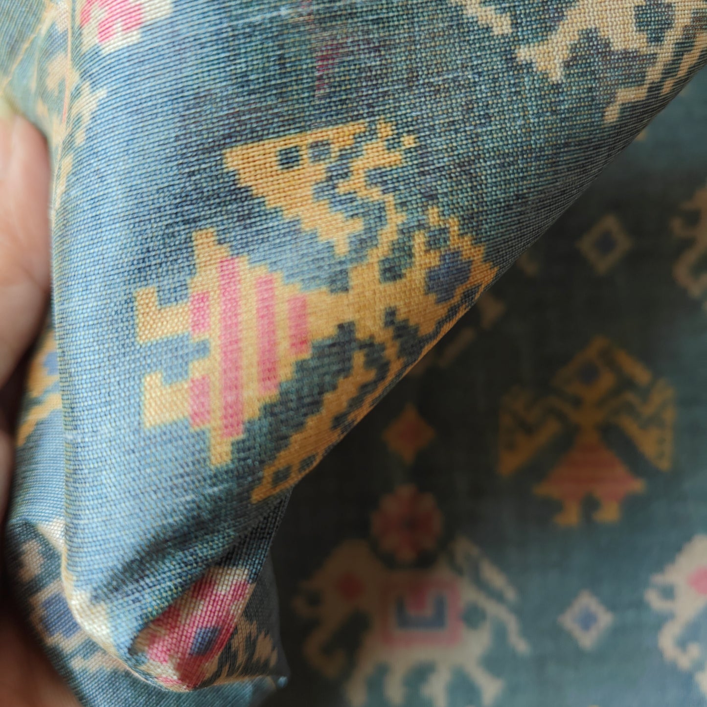 Tussar silk patola print saree.