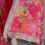 Printed Dupatta Festive wear unstitched Dress Material