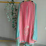 Pearl embroidery Designer Partywear embroidery unstitched suit