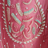 Pearl embroidery Designer Partywear embroidery unstitched suit