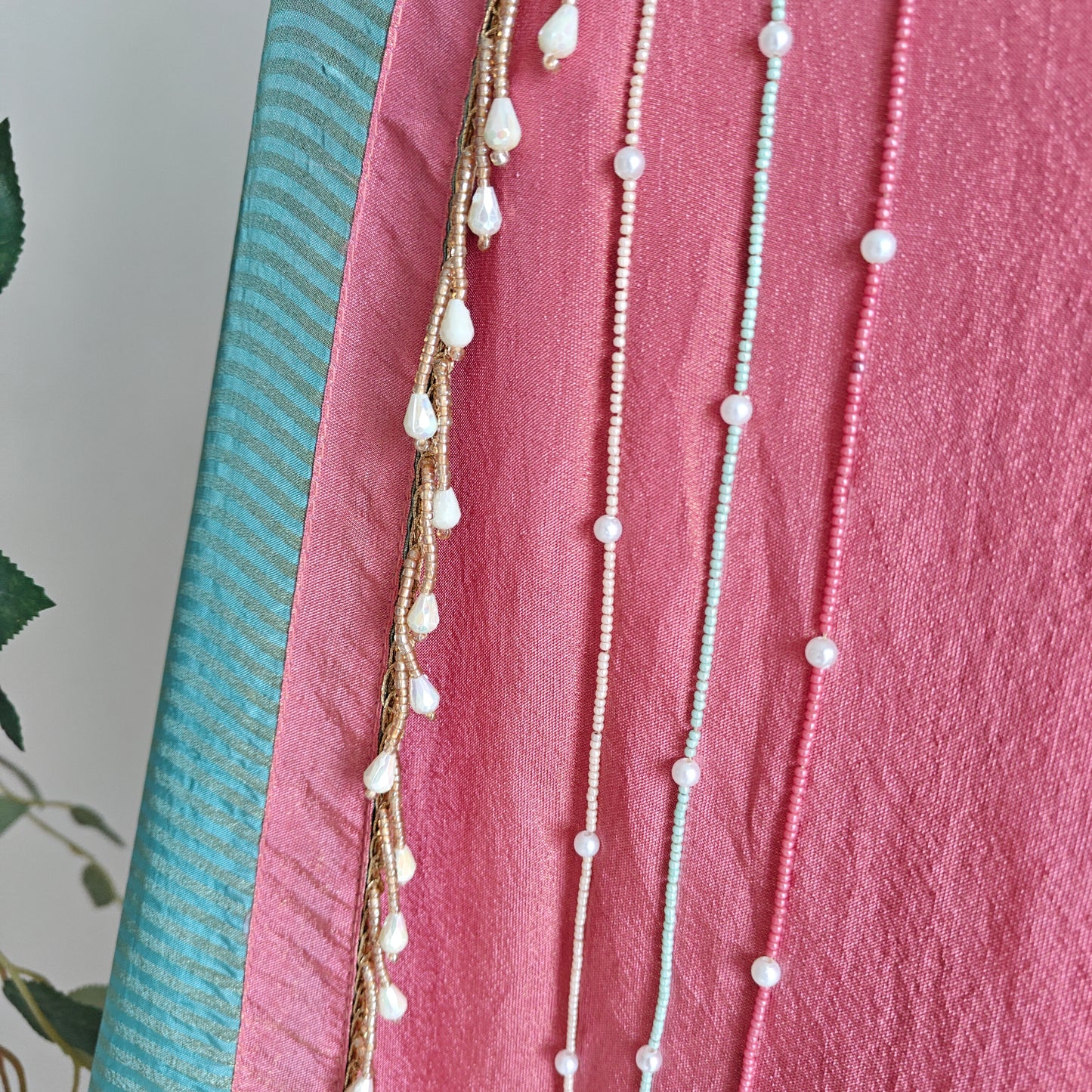 Pearl embroidery Designer Partywear embroidery unstitched suit