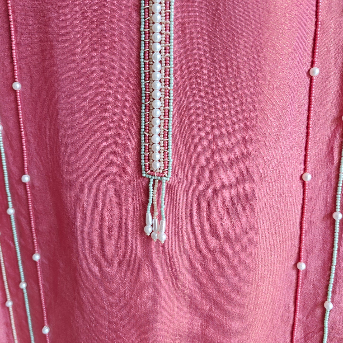 Pearl embroidery Designer Partywear embroidery unstitched suit