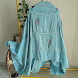 Peacock Motif Shimmer dress material