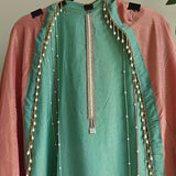 Pearl embroidery Designer Partywear embroidery unstitched suit