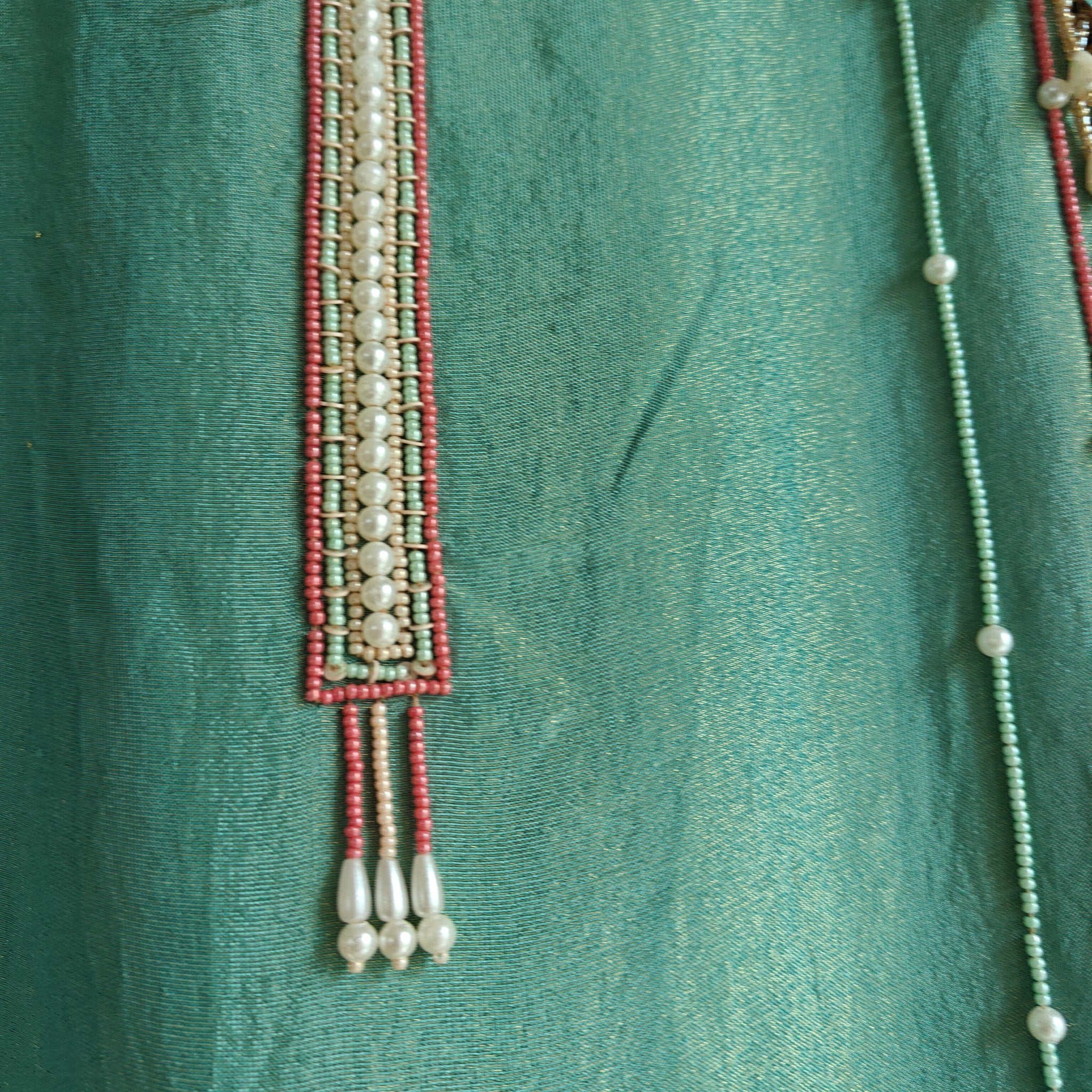 Pearl embroidery Designer Partywear embroidery unstitched suit