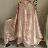 Bhagalpuri Silk in Onion Pink Dress material - Unstitched collections