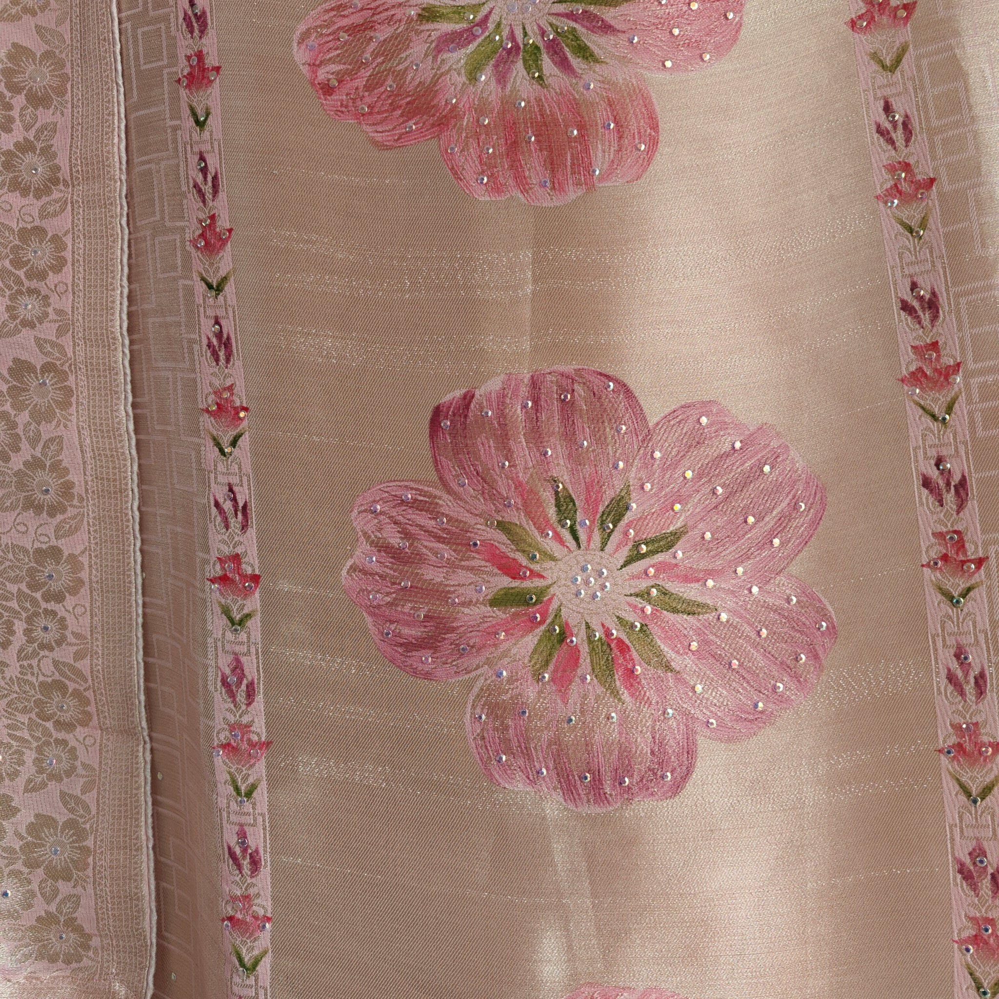 Bhagalpuri Silk in Onion Pink Dress material - Unstitched collections