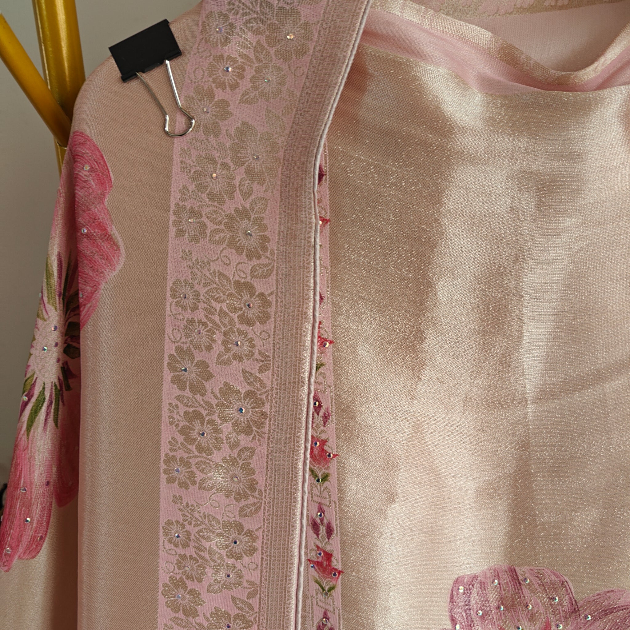 Bhagalpuri Silk in Onion Pink Dress material - Unstitched collections