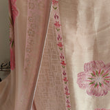 Bhagalpuri Silk in Onion Pink Dress material - Unstitched collections