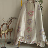 Bhagalpuri Silk in Lavender Dress material - Unstitched collections