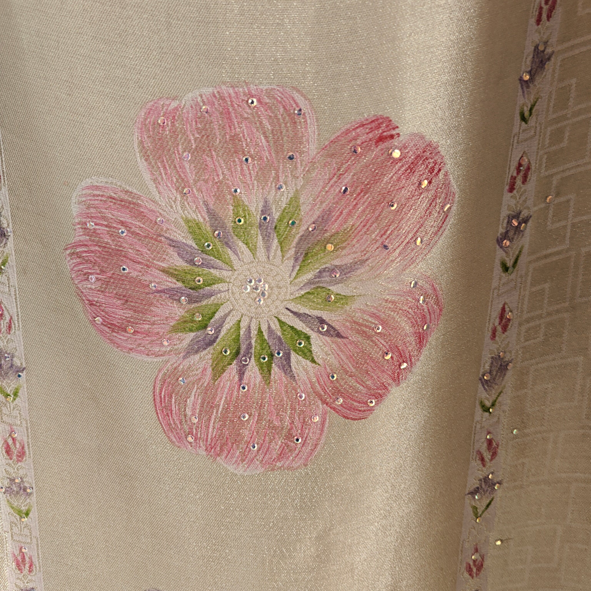 Bhagalpuri Silk in Lavender Dress material - Unstitched collections