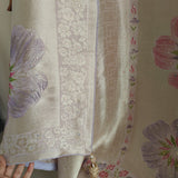 Bhagalpuri Silk in Lavender Dress material - Unstitched collections