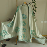 Bhagalpuri Silk in Bluish Dress material - Unstitched collections