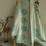 Bhagalpuri Silk in Bluish Dress material - Unstitched collections