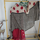 Maroon Pure Maheshwari Designer Dress material