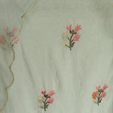 Roman Silk Dress material Multi color embroidery daman