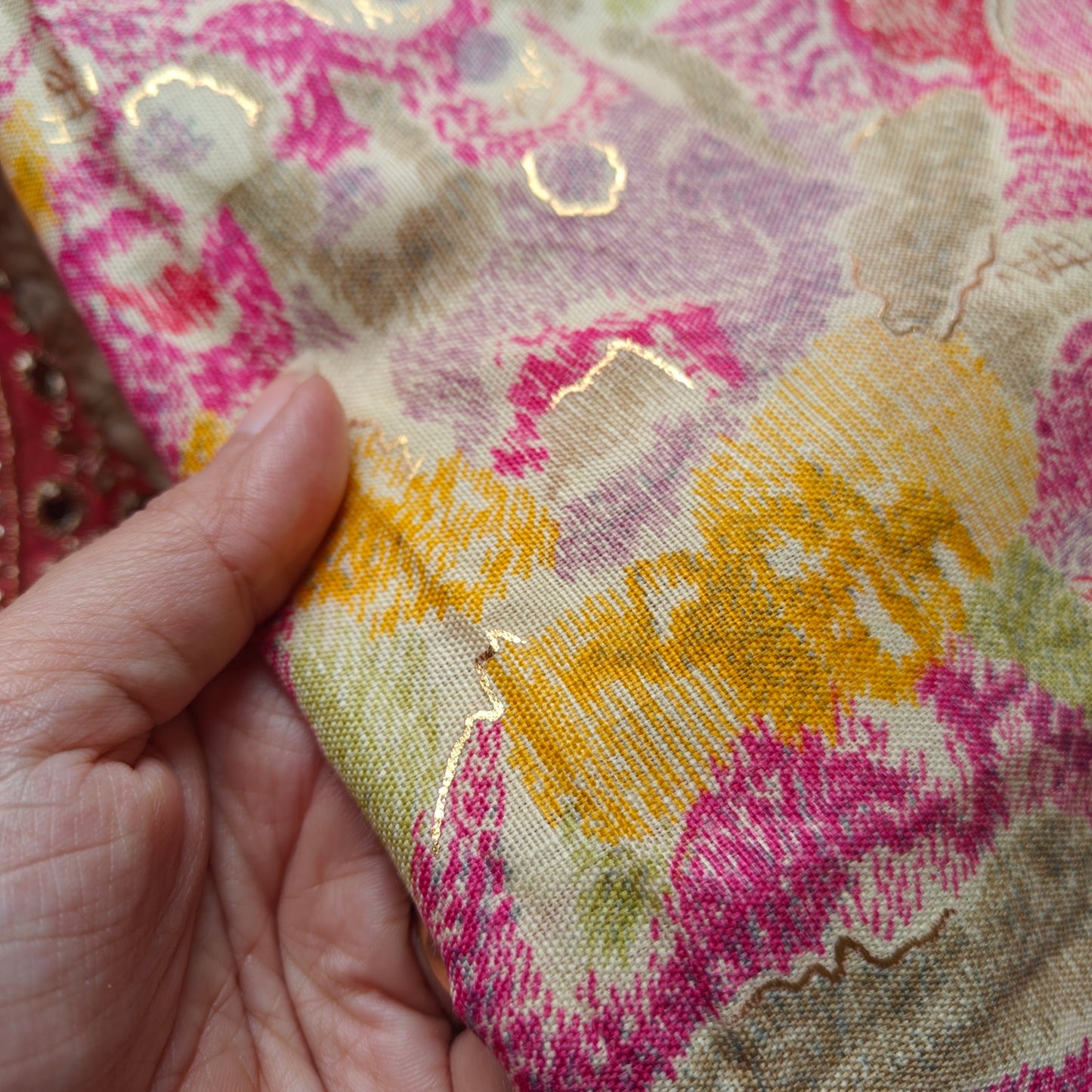 Kurta Dupatta Set Unstitched Top 2.2 mtr