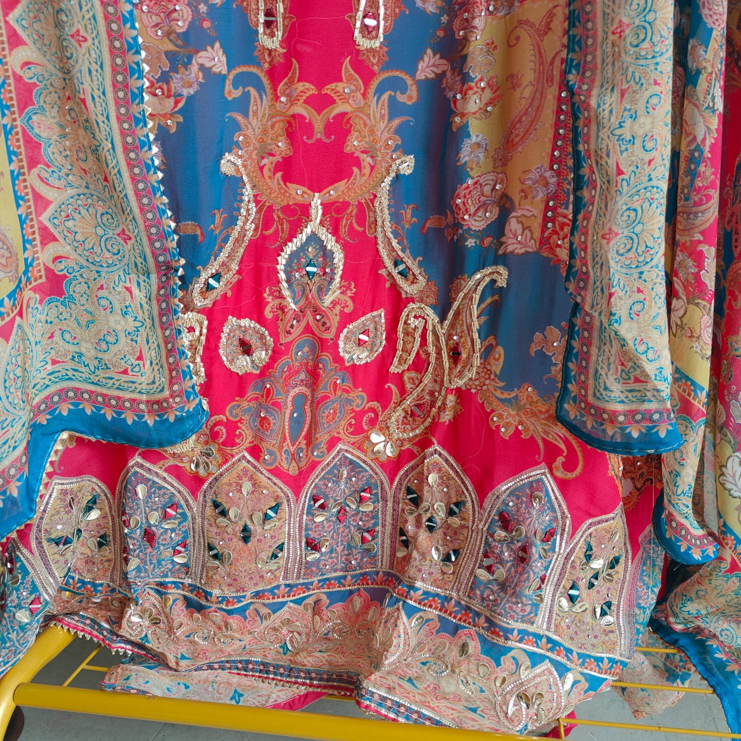Pakistani Print with embroidery.