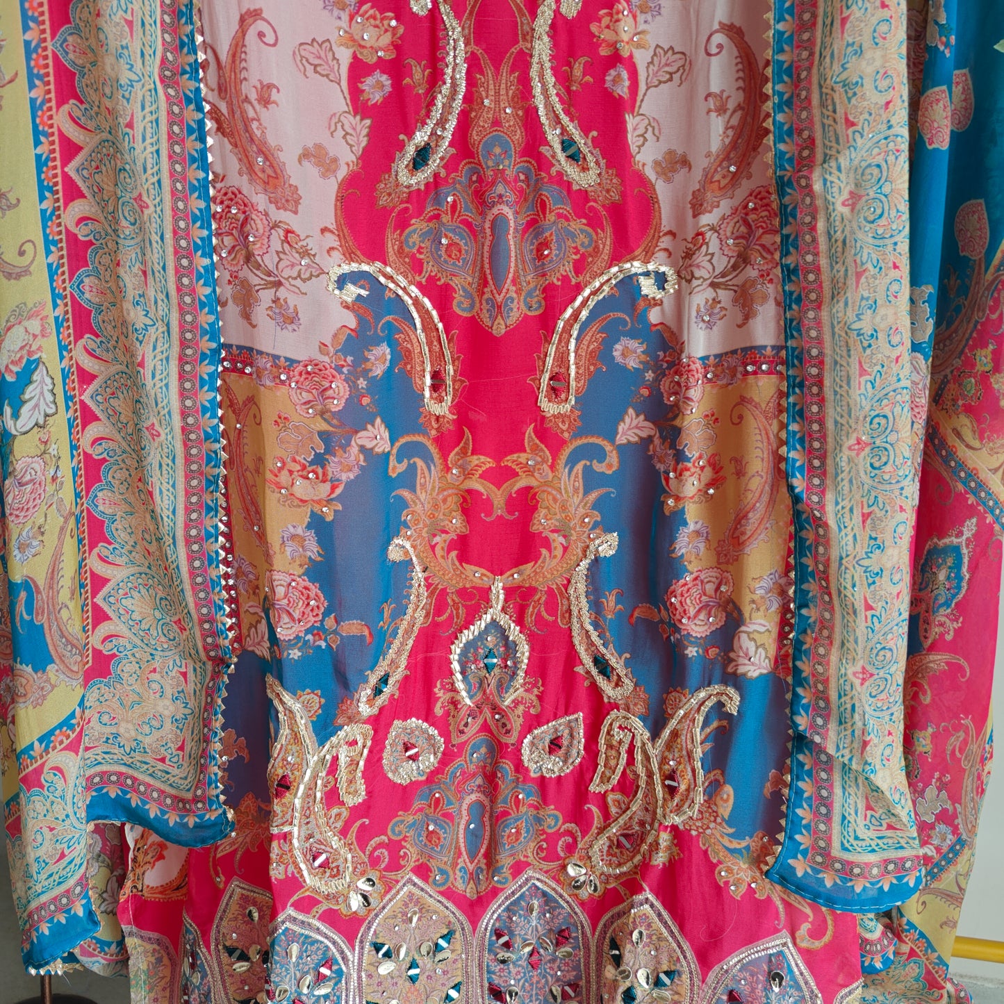 Pakistani Print with embroidery.