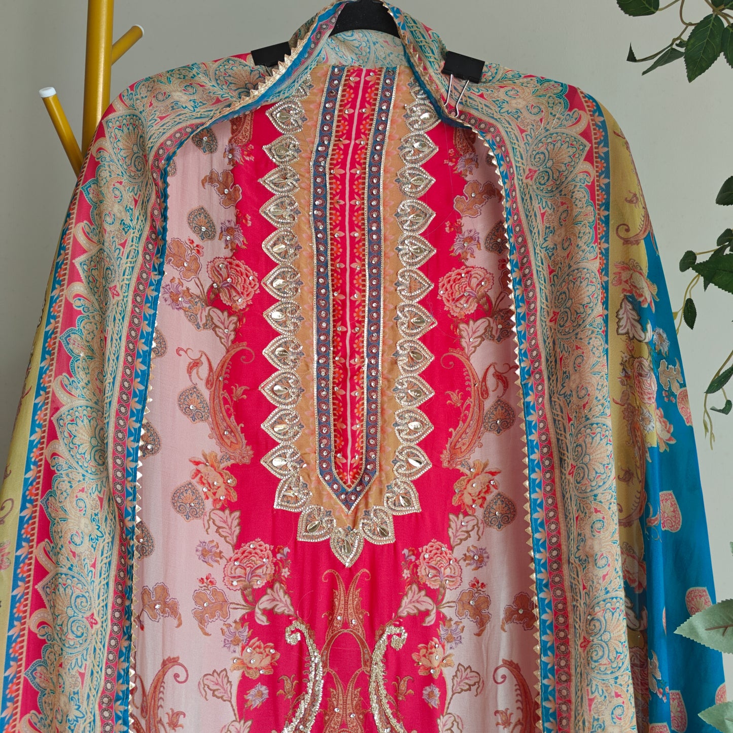 Pakistani Print with embroidery.
