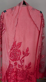 Red Mul Cotton Patchwork Suit