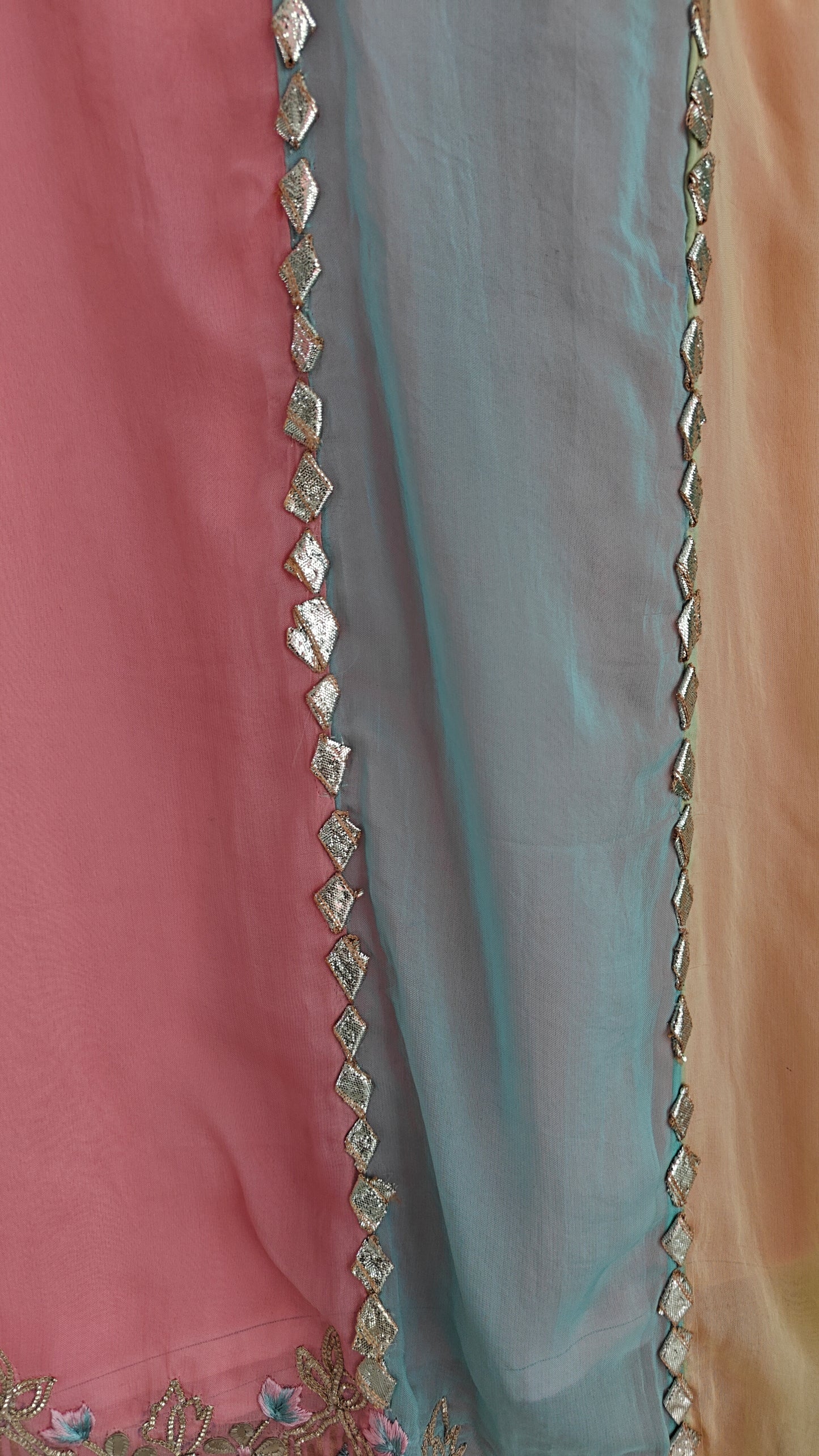 Georgette Gotta Patti Unstitched Suit