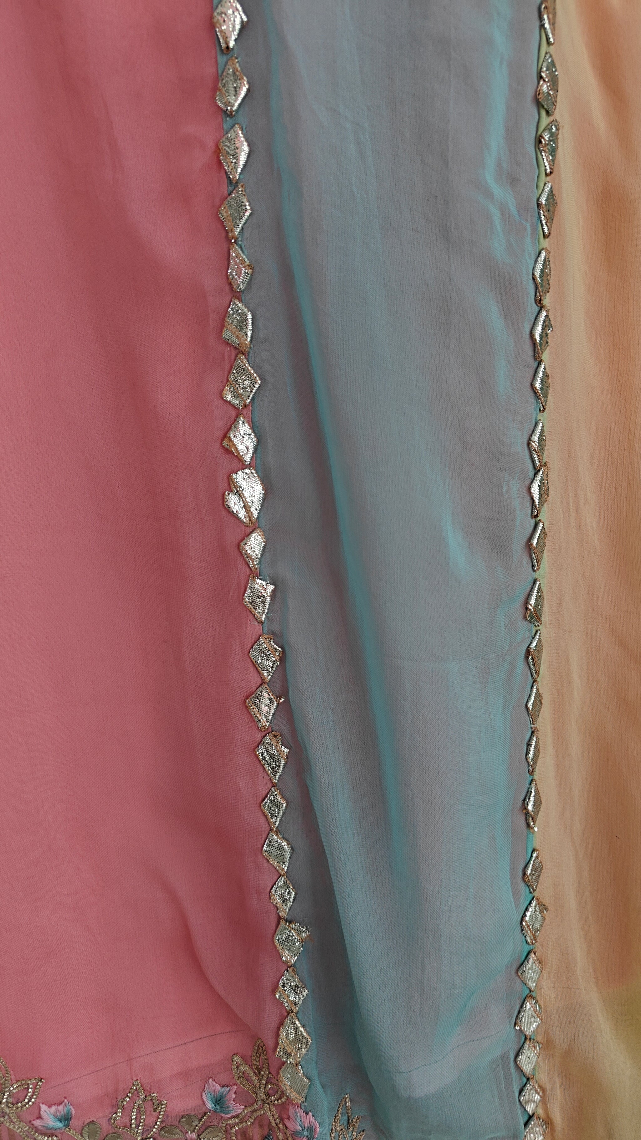 Georgette Gotta Patti Unstitched Suit