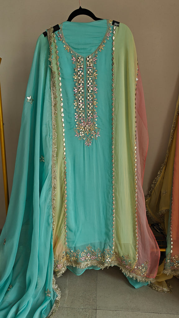 Georgette Gotta Patti Unstitched Suit