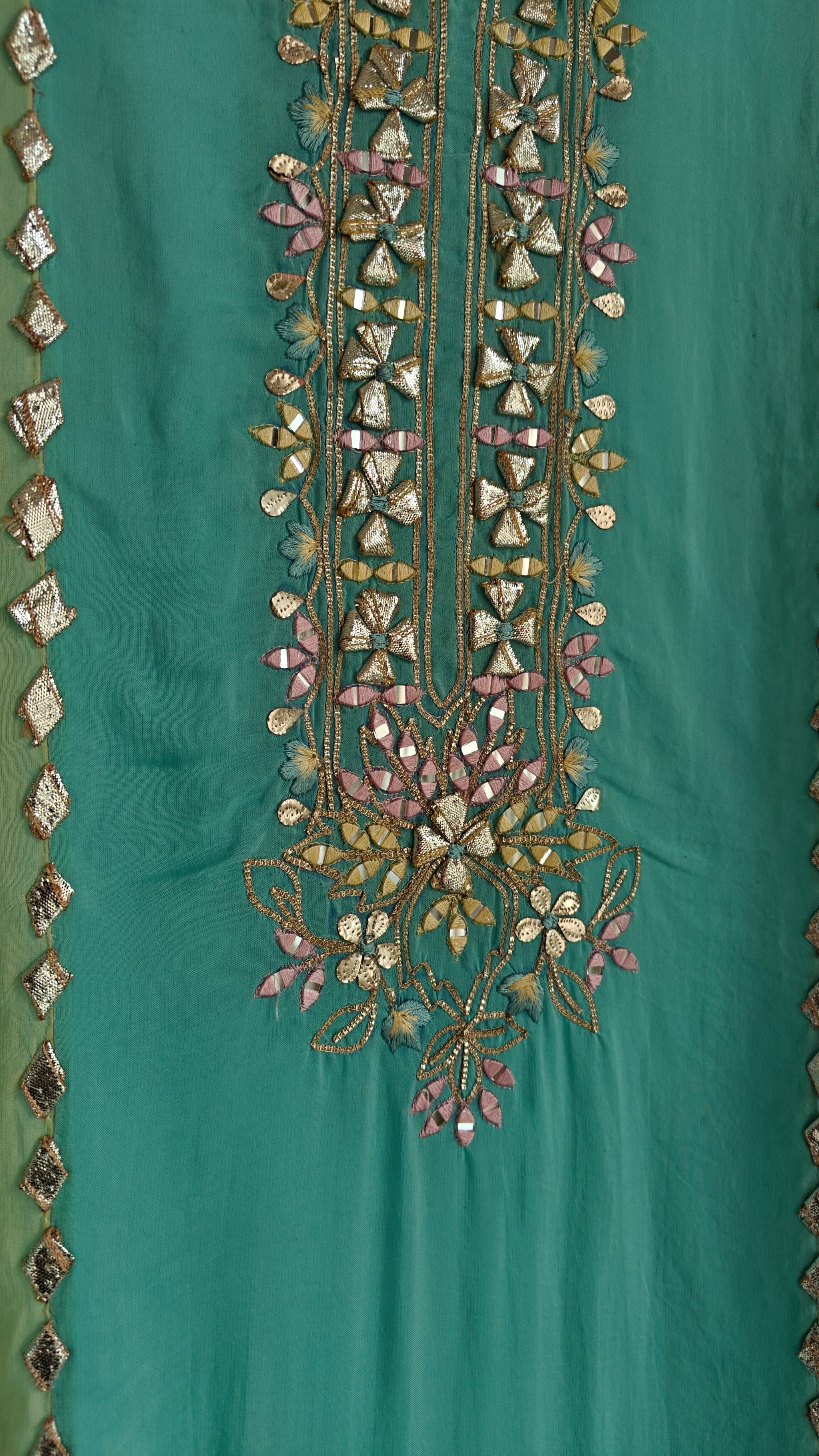 Georgette Gotta Patti Unstitched Suit