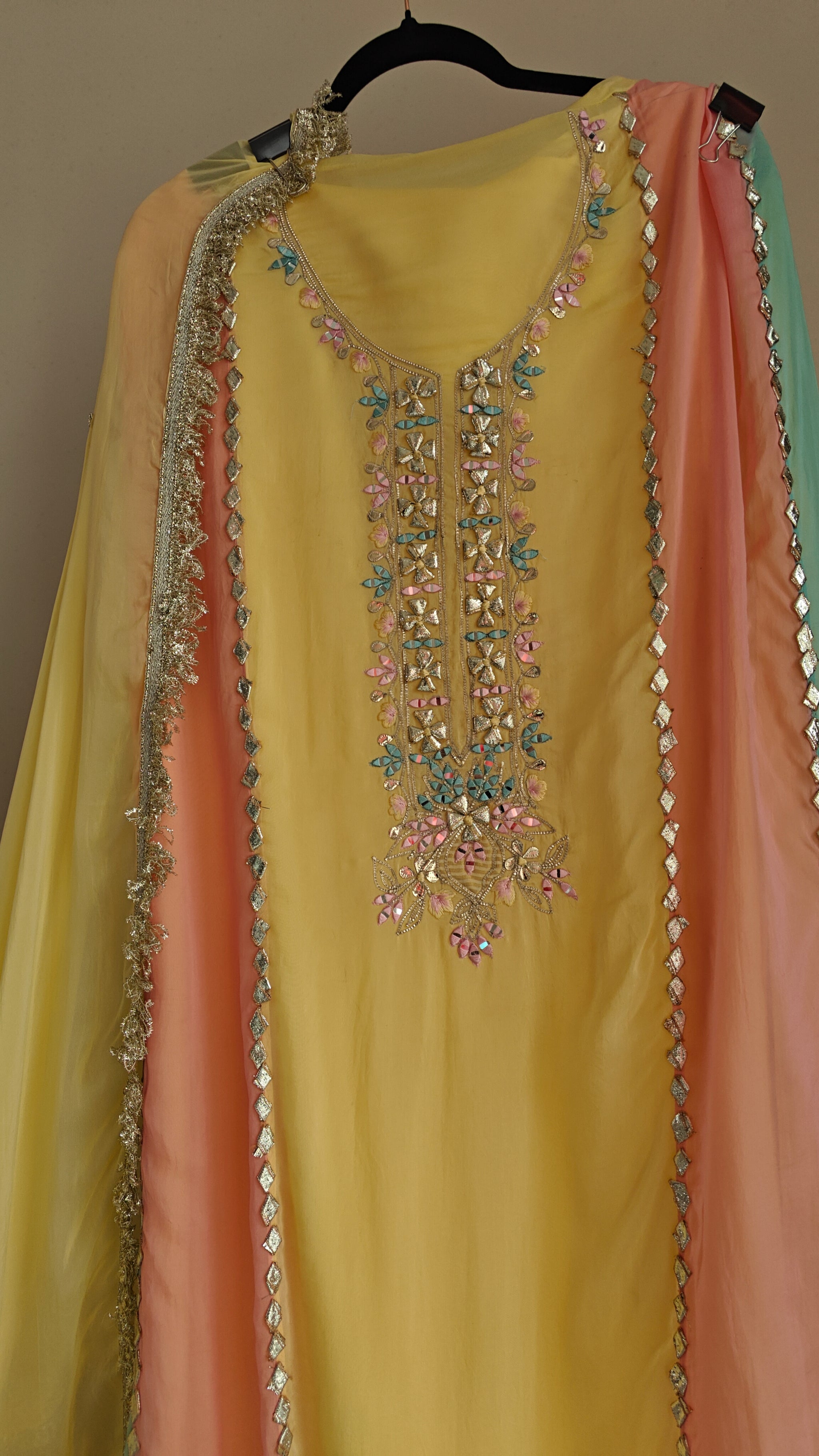 Georgette Gotta Patti Unstitched Suit