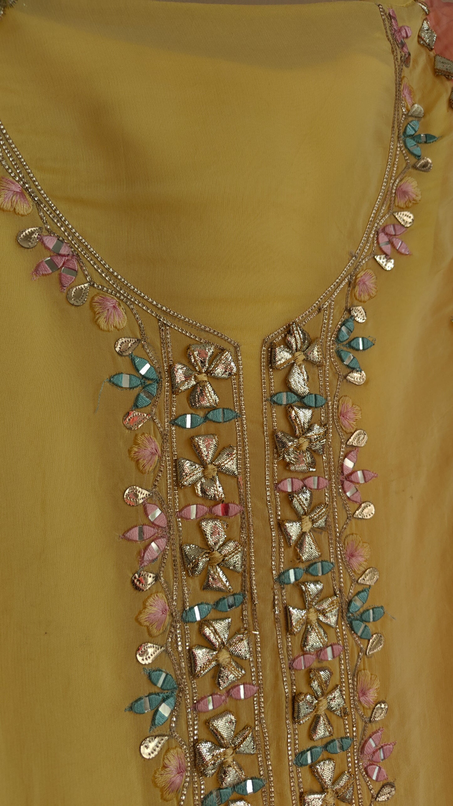 Georgette Gotta Patti Unstitched Suit