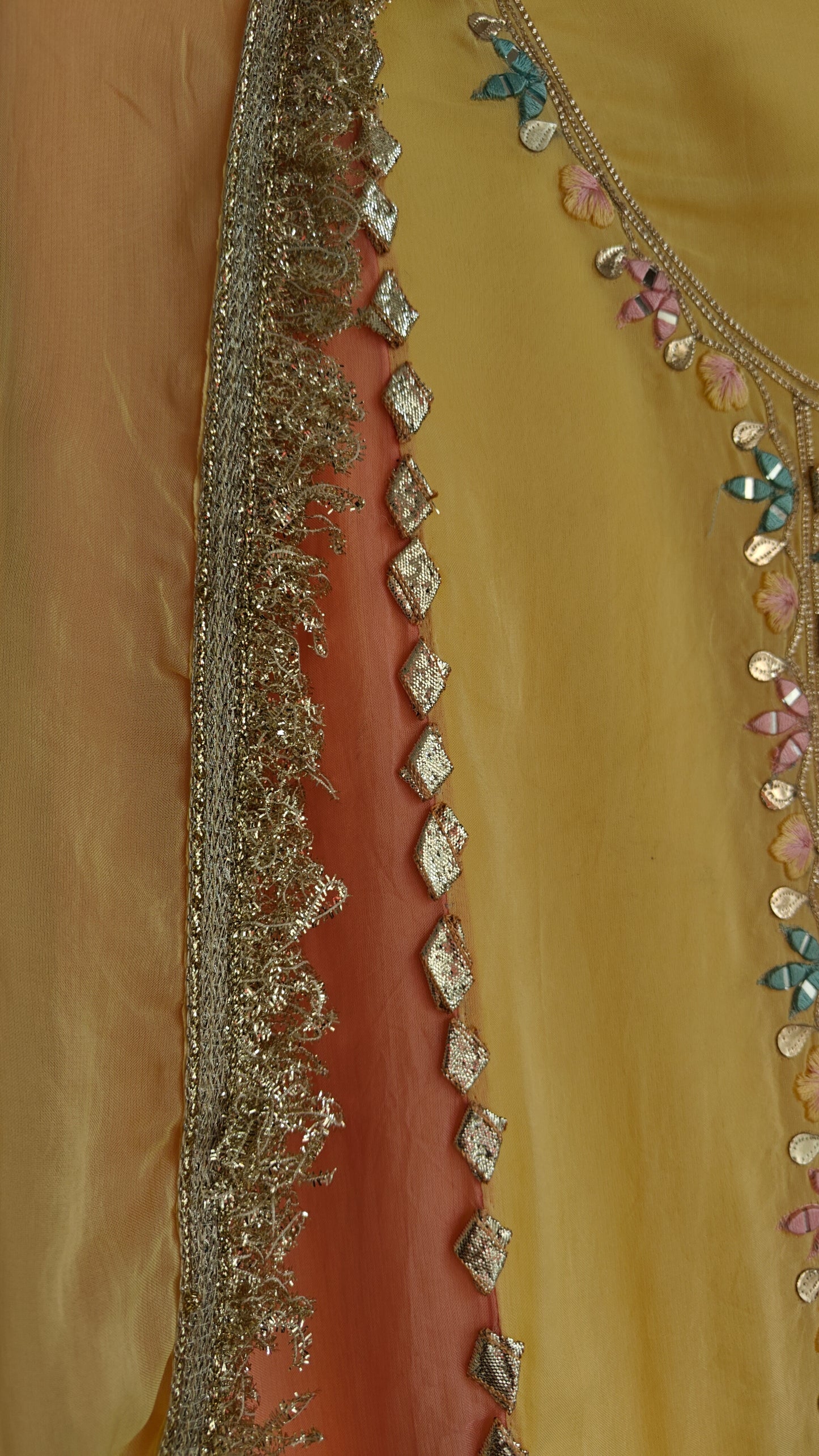 Georgette Gotta Patti Unstitched Suit