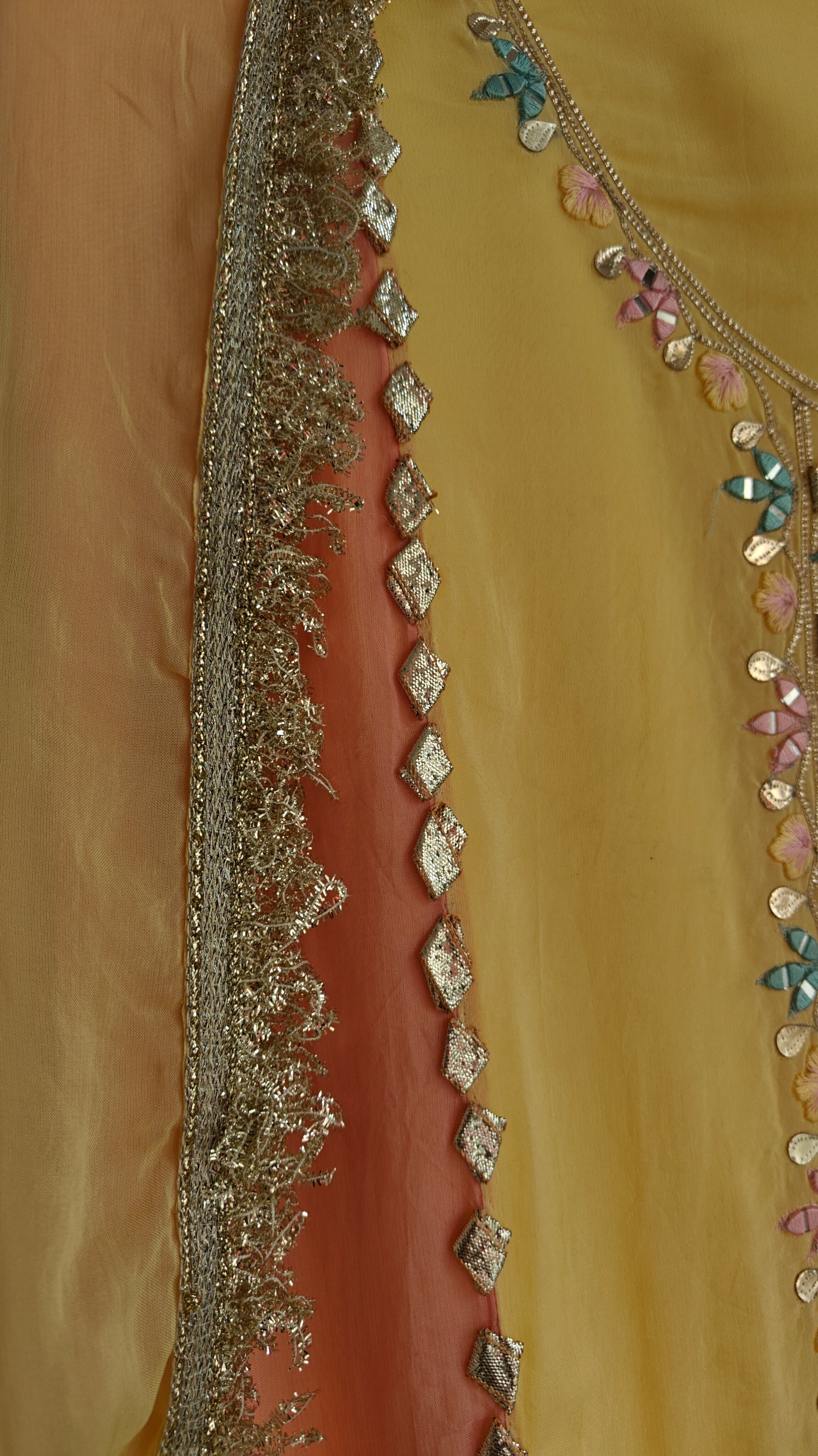 Georgette Gotta Patti Unstitched Suit