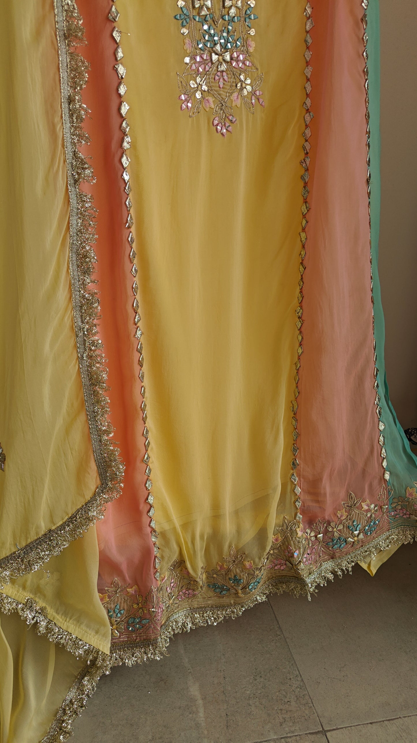 Georgette Gotta Patti Unstitched Suit