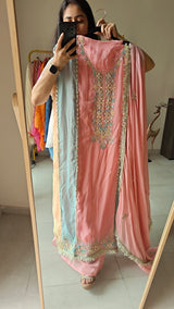 Georgette Gotta Patti Unstitched Suit