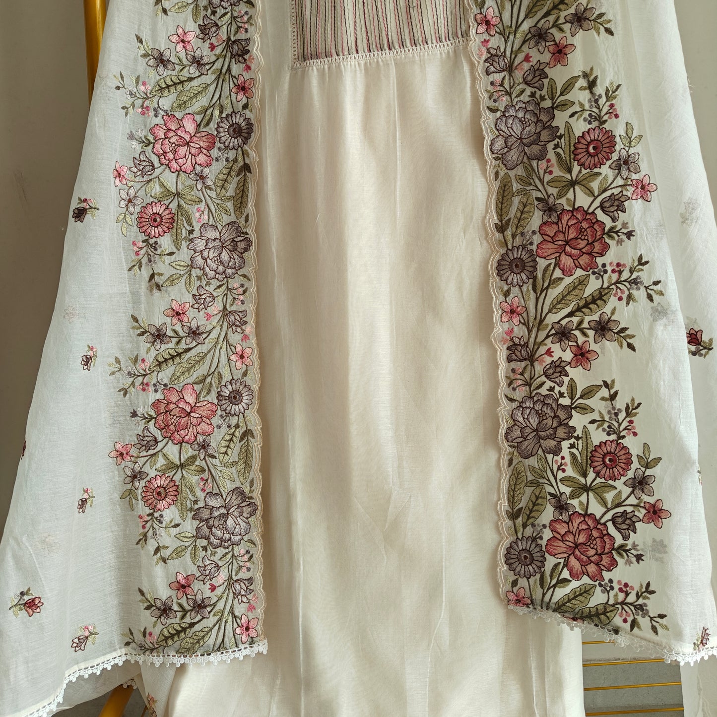 Pure Mul Cotton Embroidery dress material