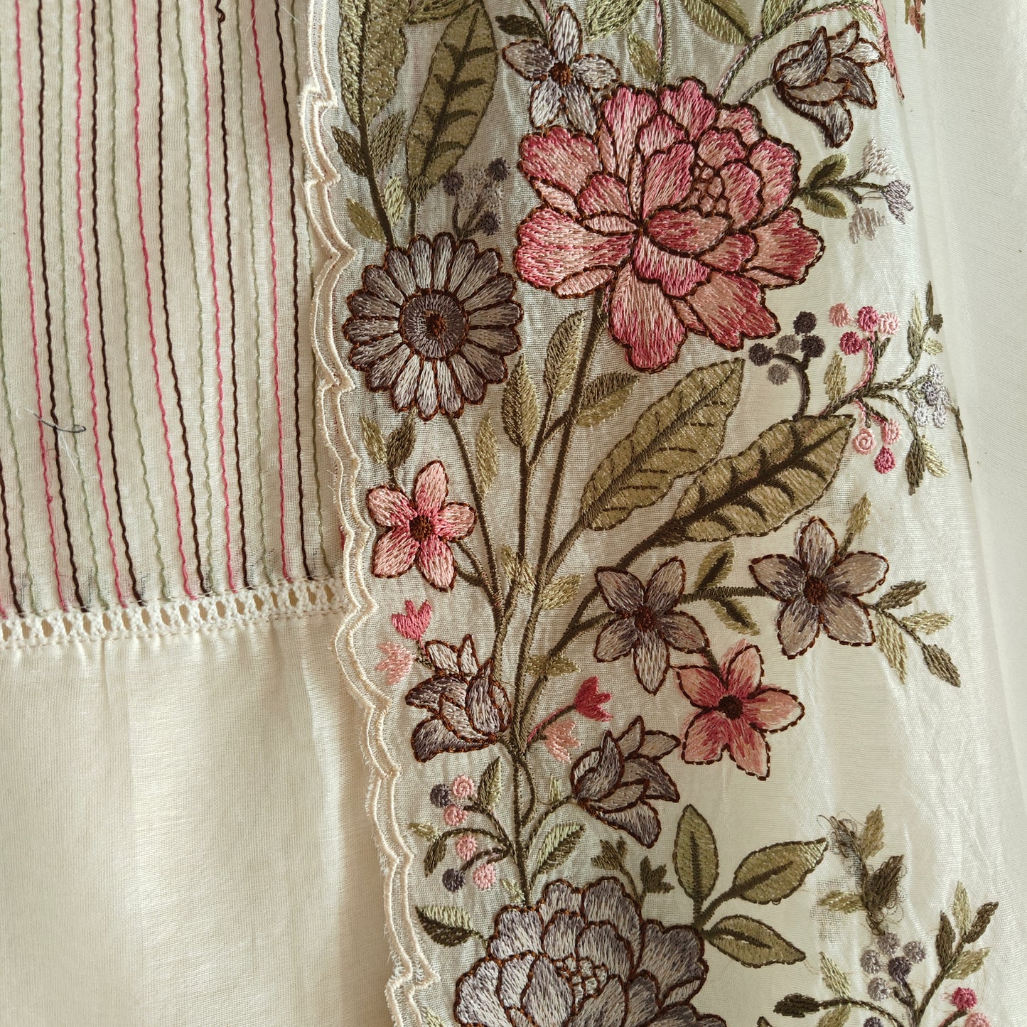 Pure Mul Cotton Embroidery dress material