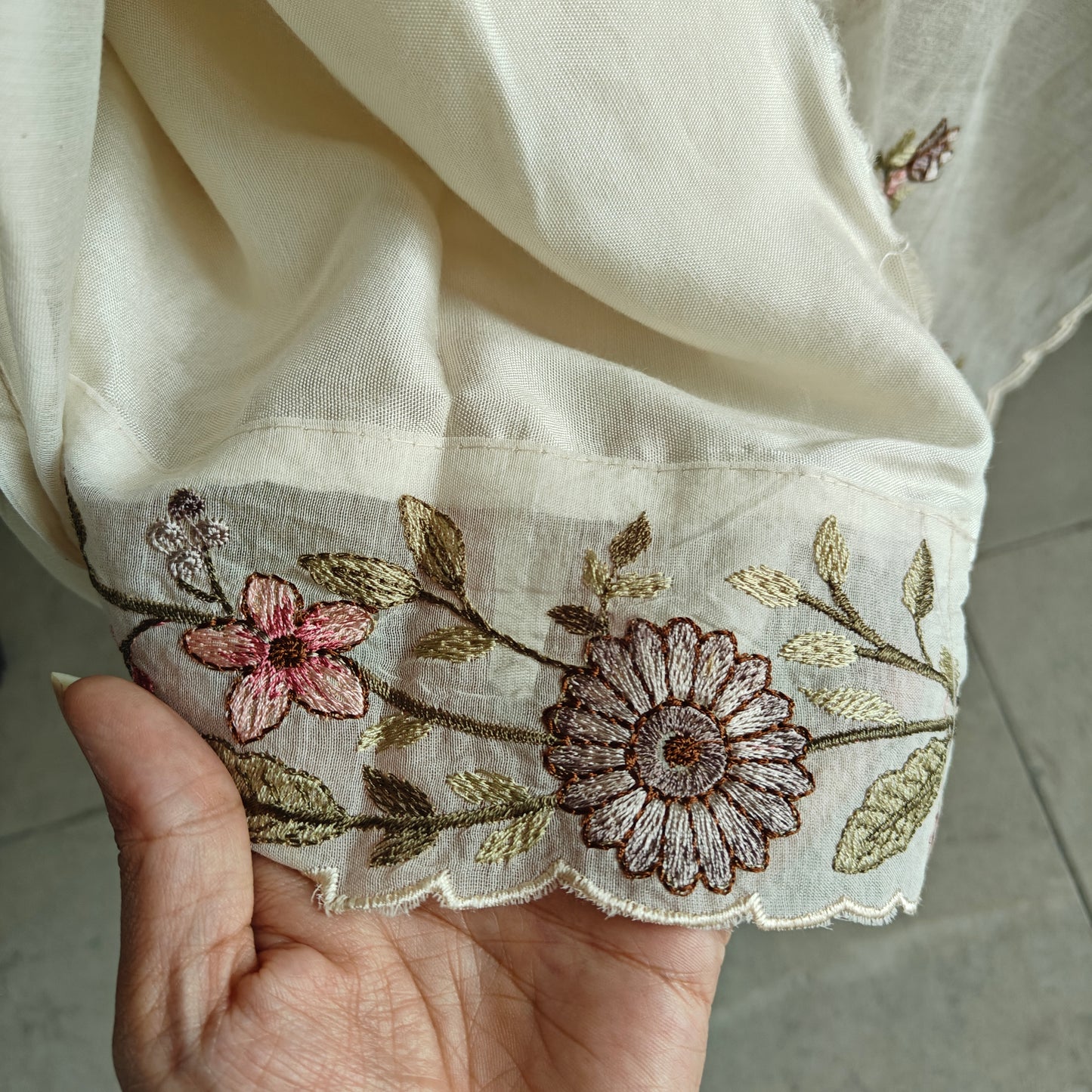 Pure Mul Cotton Embroidery dress material