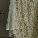 Cream Cotton embroidered dress material