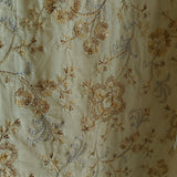 Cream Cotton embroidered dress material